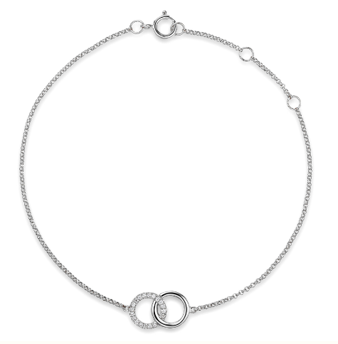 Micro Set Double Circle Diamond Bracelet