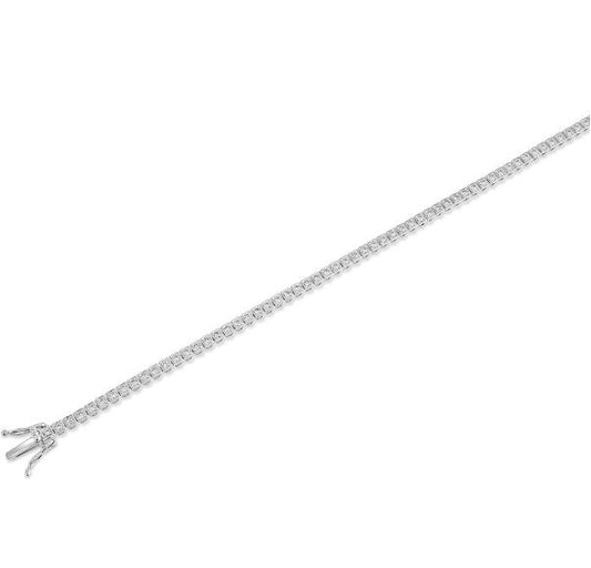 Square Setting Diamond Tennis Bracelet