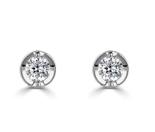 Round Brilliant Cut Timeless Diamond Stud Earrings