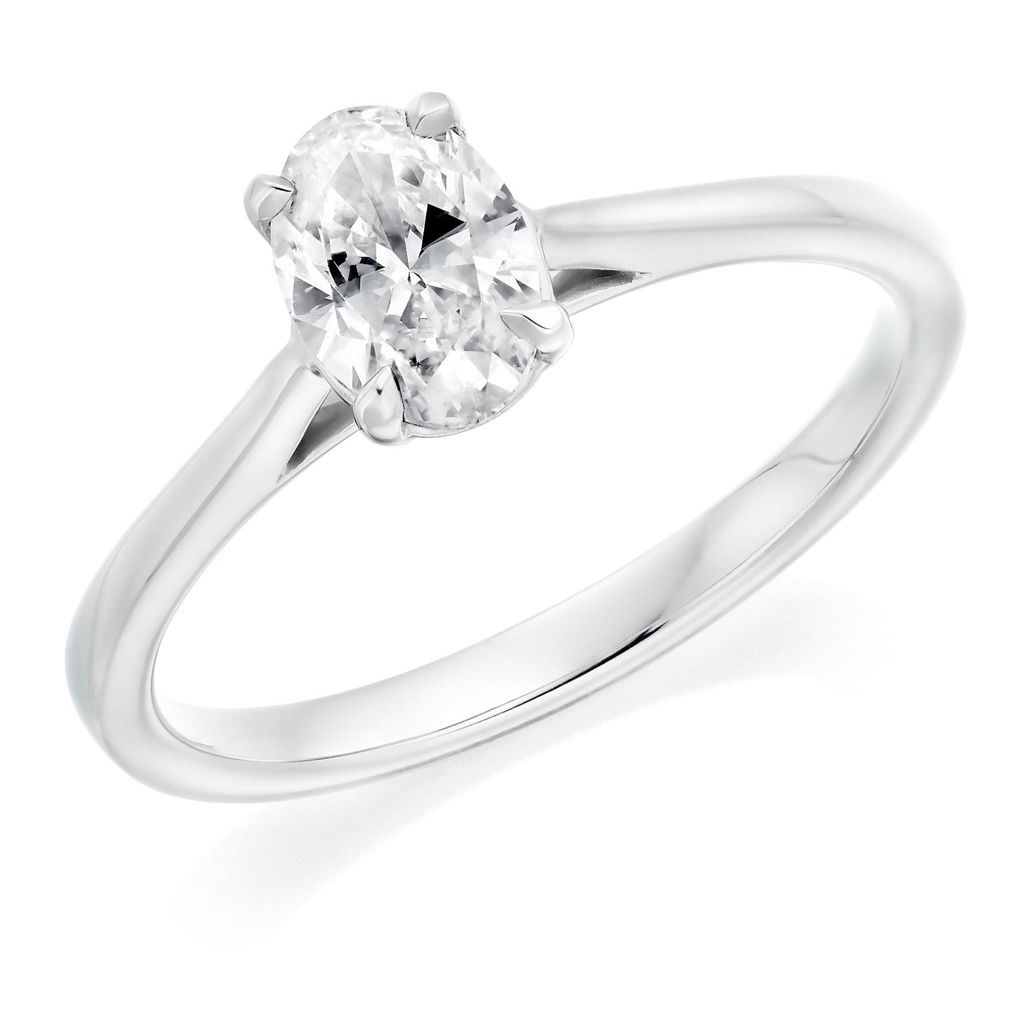 Claw Set Oval Solitaire