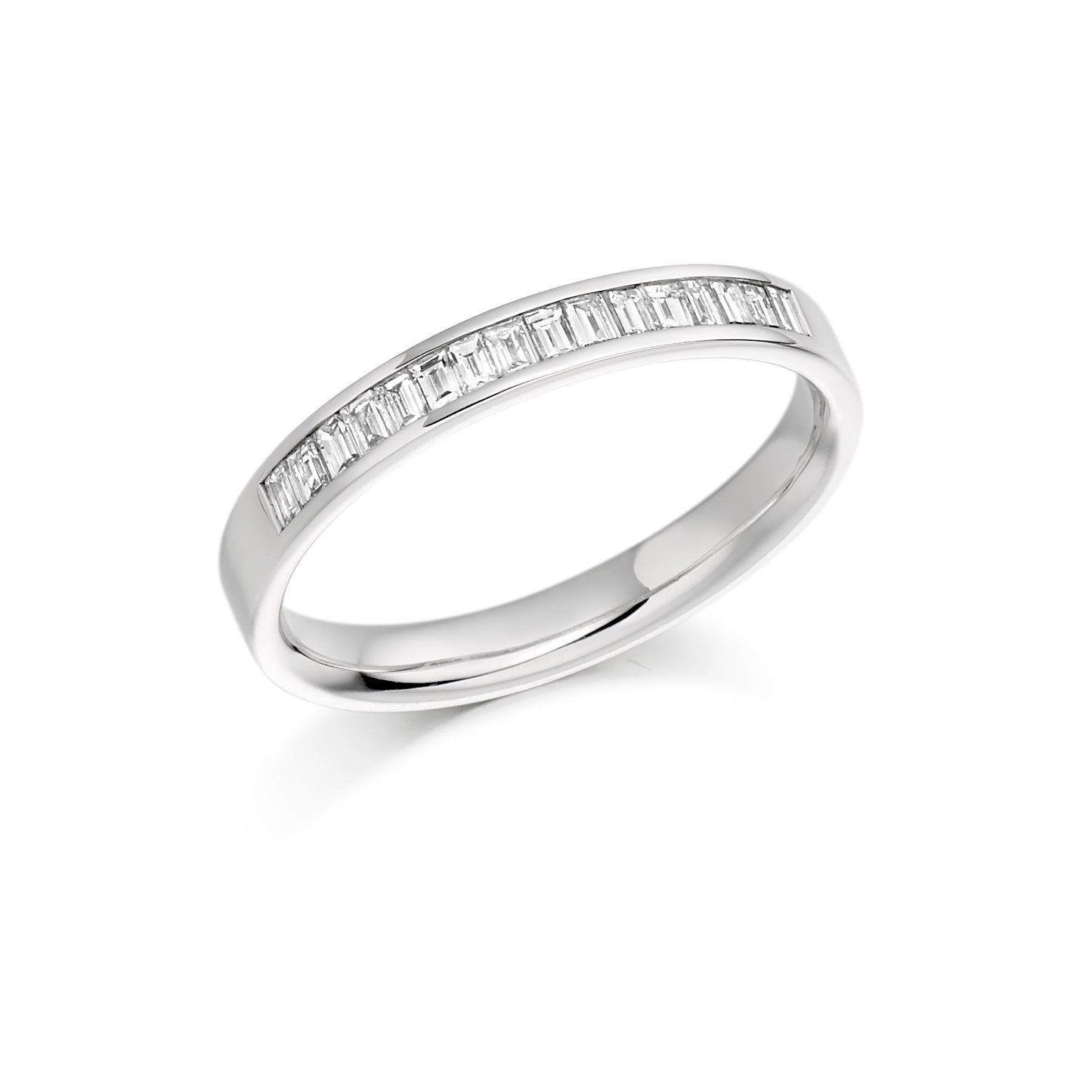 Baguette Cut Channel Set Eternity Ring