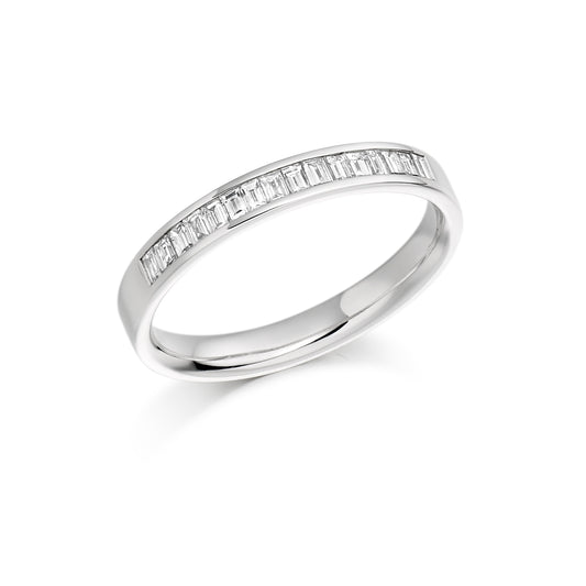 Baguette Cut Channel Set Eternity Ring