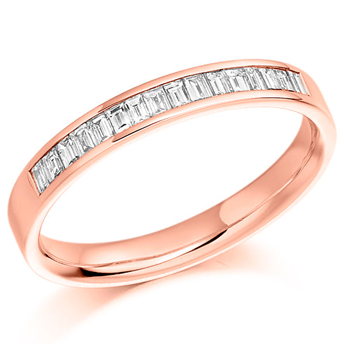 Baguette Cut Channel Set Eternity Ring