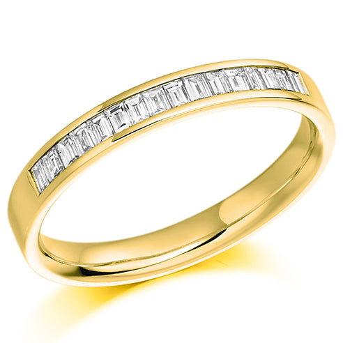 Baguette Cut Channel Set Eternity Ring