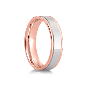 Two Tone Flat Court Ring