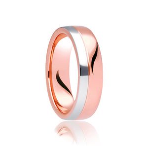 Two Tone Soft Court Ring