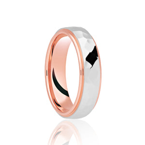 Two Tone Traditional Court Ring