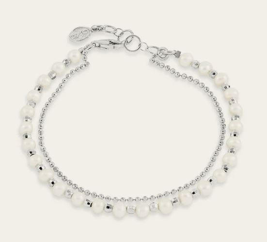 Dower & Hall White Freshwater Timeless Pearl Bracelet