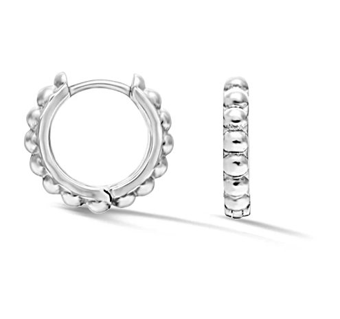 Dower & Hall Small Dotty Huggie Hoops