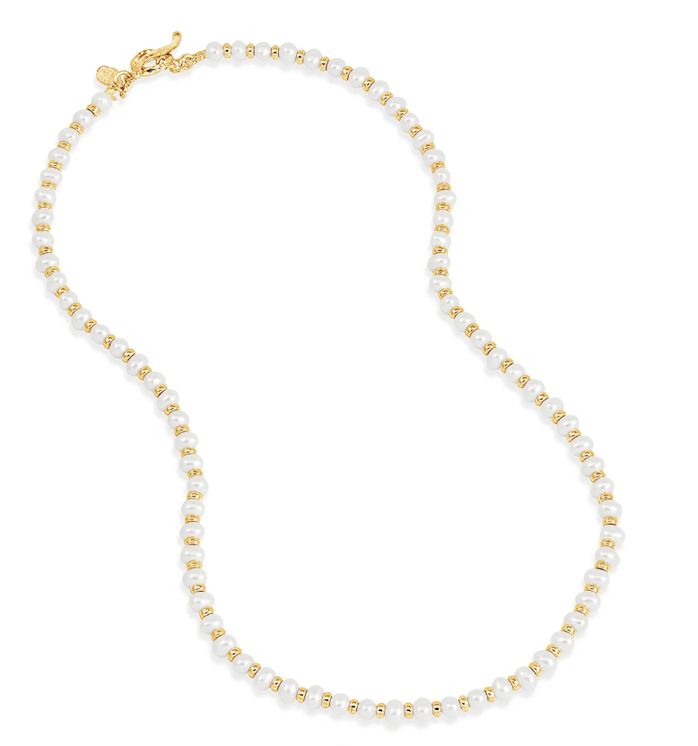 Dower & Hall Timeless White Pearl Halo Necklace