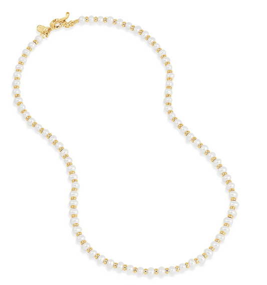 Dower & Hall Timeless White Pearl Halo Necklace