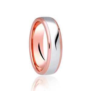 Two Tone Soft Court Ring