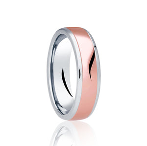 Two Tone Soft Court Ring