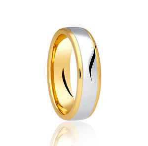 Two Tone Soft Court Ring