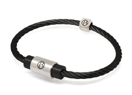 Bailey Midnight Cable Stainless Steel Bracelet