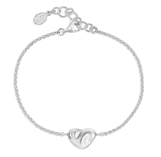 Dower & Hall Mini Puff Heart Bracelet