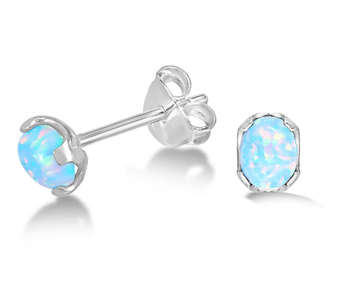 Dower & Hall Small Opal Array Studs