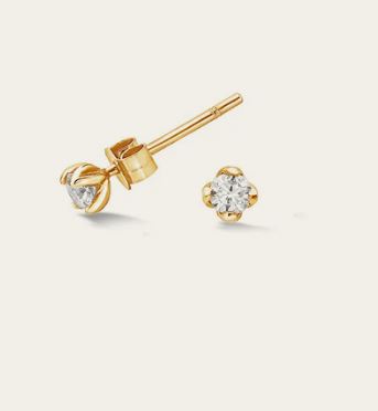 Dower & Hall 3mm White Sapphire Orissa Studs