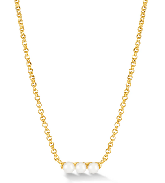 Dower & Hall Timeless Triple Pearl Row Pendant
