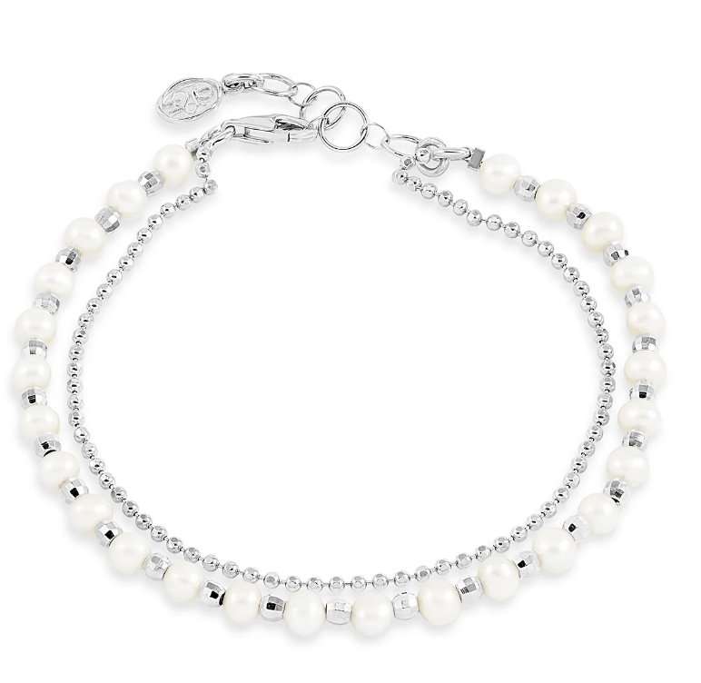Dower & Hall White Freshwater Timeless Pearl Bracelet