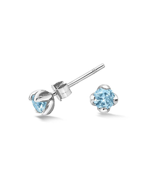 Dower & Hall 4mm Blue Topaz Orissa Studs
