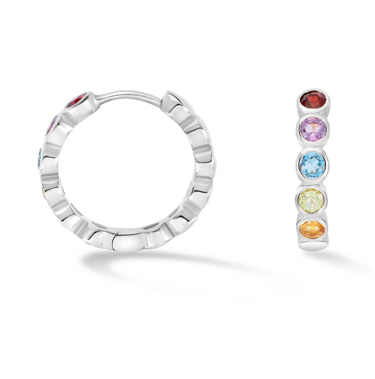 Dower & Hall Tutti Frutti Huggie Hoops