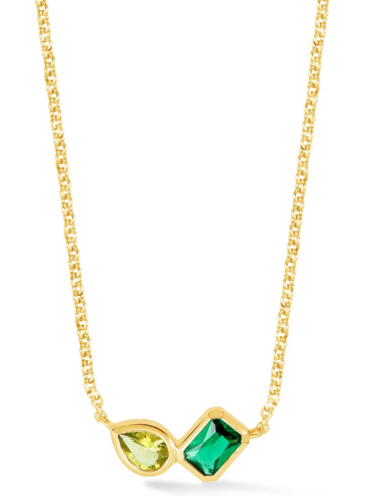 Dower & Hall Green Garnet & Peridot Duo Tutti Frutti Necklace