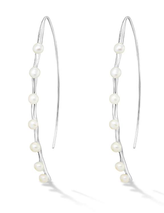 Dower & Hall Short Waterfall Pearl Drop Earrings