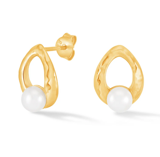 Dower & Hall Waterfall Pearl Droplet Studs