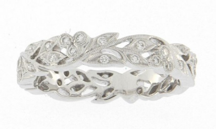 Ungar & Ungar Round Brilliant Cut Diamond Gardenia Ring