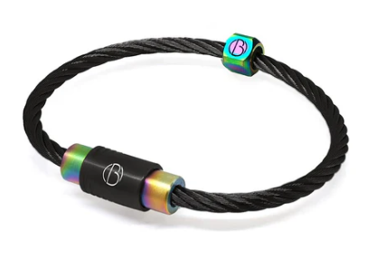 Bailey Borealis Cable Stainless Steel Bracelet