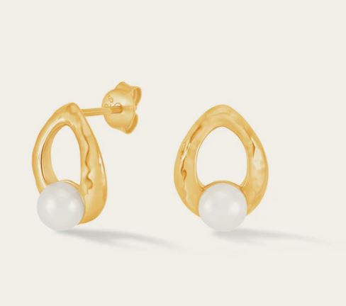 Dower & Hall Waterfall Pearl Droplet Studs