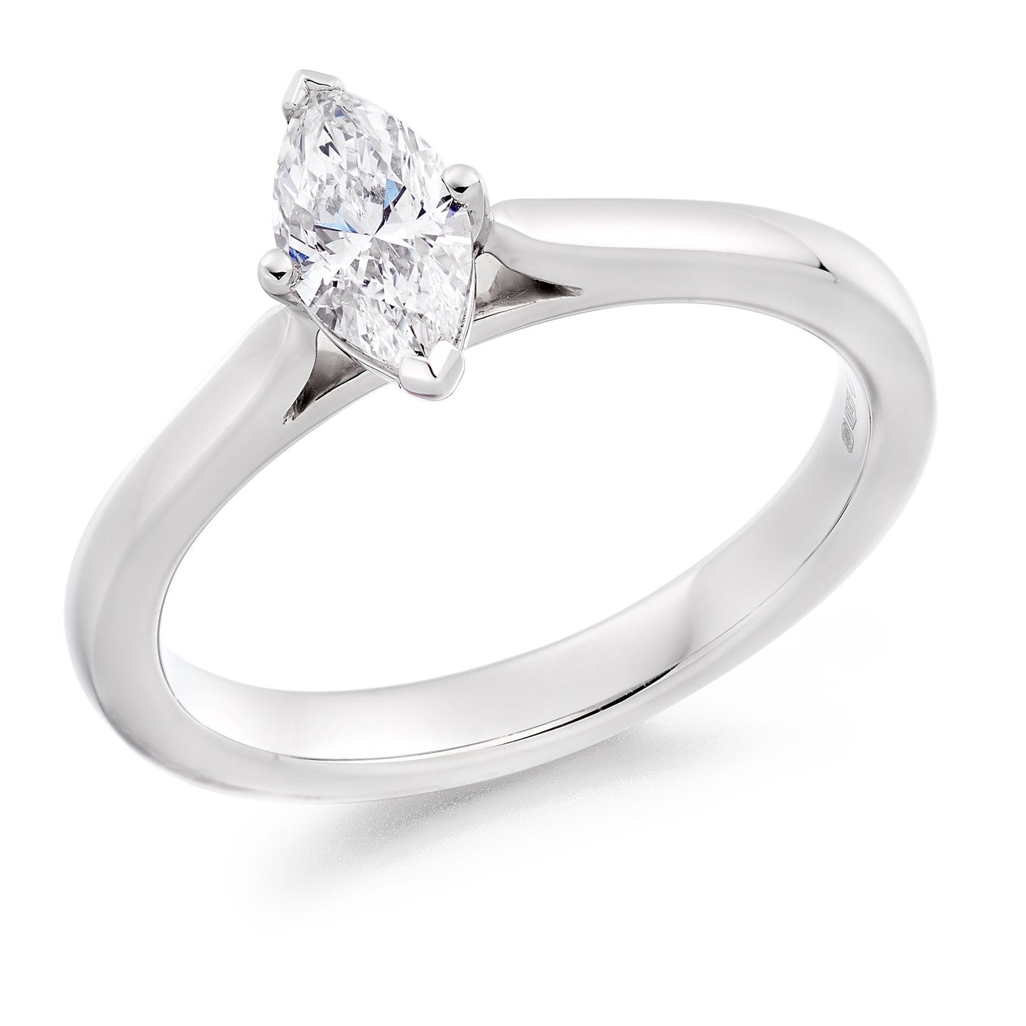 Claw Set Marquise Cut Solitaire Ring