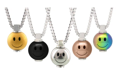 Bailey Big Smiley Stainless Steel Necklace