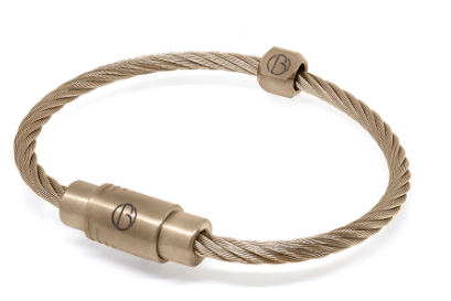 Bailey champagne Cable Stainless Bracelet