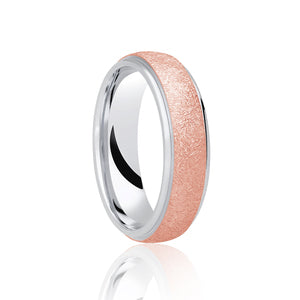 Two Tone Traditional Court Ring