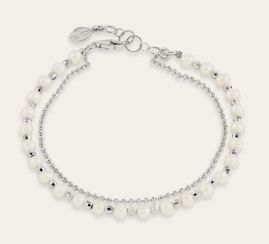 Dower & Hall White Freshwater Timeless Pearl Bracelet
