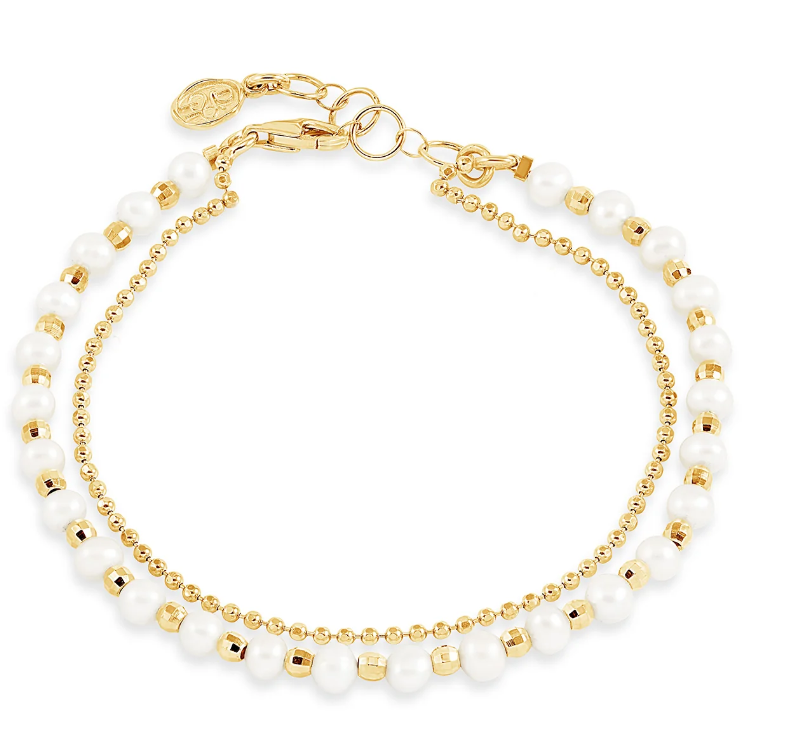 Dower & Hall White Freshwater Timeless Pearl Bracelet