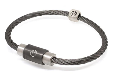 Bailey Storm Cable Stainless Steel Bracelet